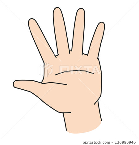 Par left hand illustration 136980940