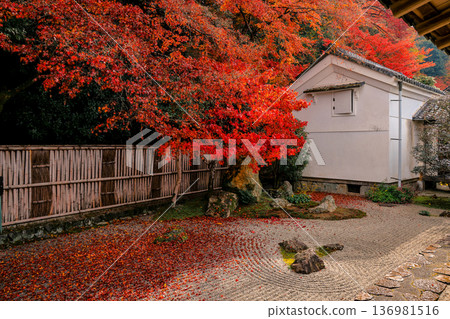 Serene Sand and Stone Garden in Kyoto Hojo Garden Nov 26 2025 136981516