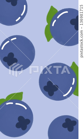 Cute Shine Blueberry Design Illustration Cute Shine Blueberry Design Illustration 136981715