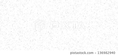Grey seamless sand noise texture. Light gray grain background with speckles, flecks, particles. Repeated subtle distress grit pattern wallpaper. Scatter tiny dot surface. Vector speck overlay patern 136982940