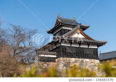晴朗的日子裡，透過樹籬可以看到大手向櫓。 136983376
