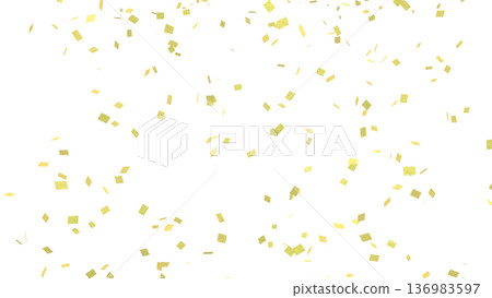 Sparkling gold confetti square CG Sparkling gold confetti square CG 136983597