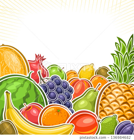 Vector illustration of Fruits 136984682