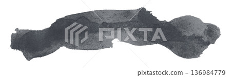 dark gray brush isolated on transparent background dark gray watercolor dark gray brush isolated on transparent background dark gray watercolor 136984779