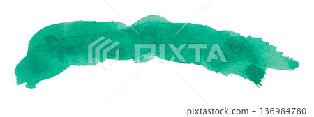 green brush isolated on transparent background green watercolor green brush isolated on transparent background green watercolor 136984780