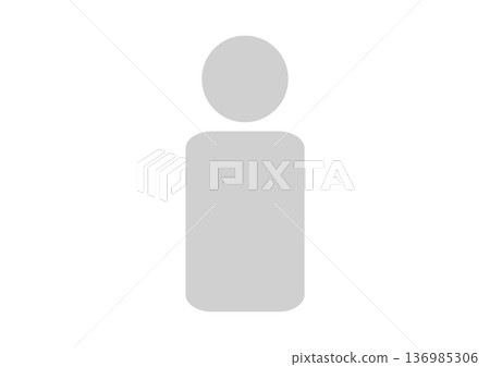 Simple person icons and pictograms that express anonymity that can be used for user profiles and personal pages 136985306