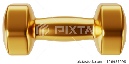 Golden Fitness Dumbbell Front View 136985698