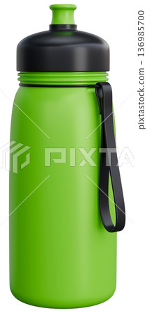 Green Sport Water Bottle 3D Illustration 136985700