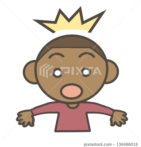 驚訝的黑人男孩 驚訝的黑人男孩 136986018