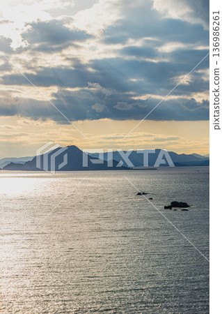 愛知縣田原市日之出石門附近的景色 136986261