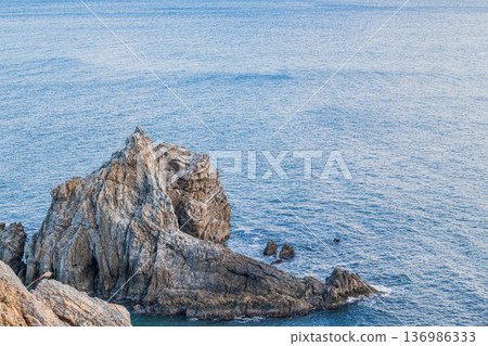 愛知縣田原市日之出石門附近的景色 愛知縣田原市日之出石門附近的景色 136986333