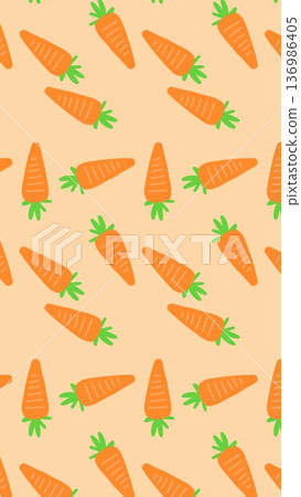 Bright And Cute Carrot Illustration Bright And Cute Carrot Illustration 136986405