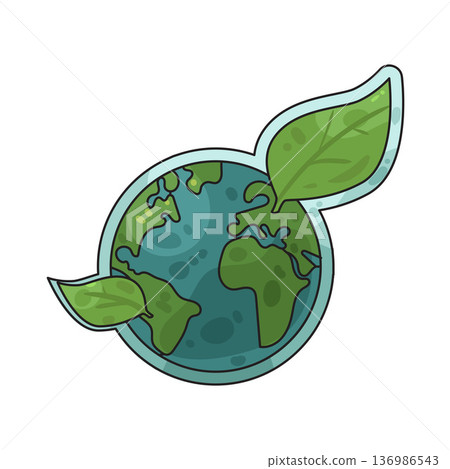 Illustration of Globe Leaf 136986543