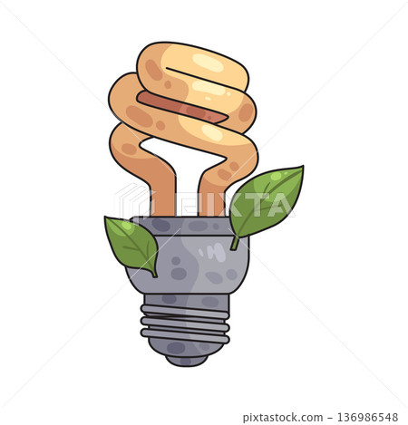 Illustration of Energy Saving 136986548