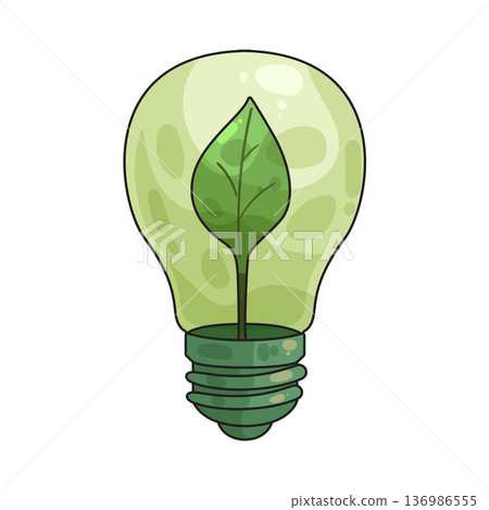 Illustration of Eco Light Illustration of Eco Light 136986555