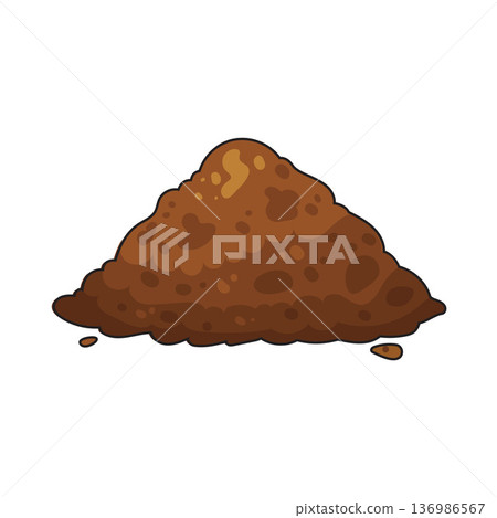 Illustration of Soil Illustration of Soil 136986567