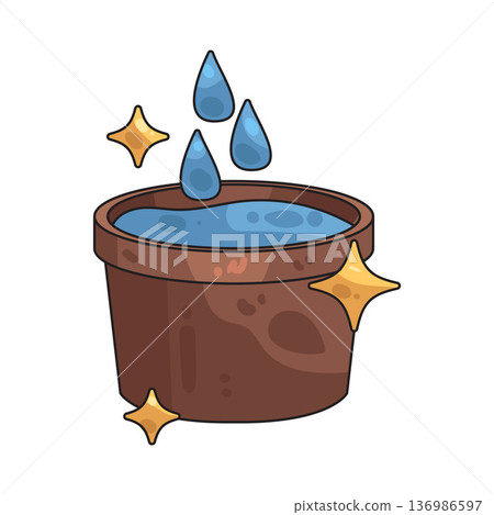 Illustration of Rainwater 136986597