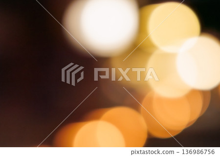 Fantastic particles of light - Warm color bokeh background Fantastic particles of light - Warm color bokeh background 136986756