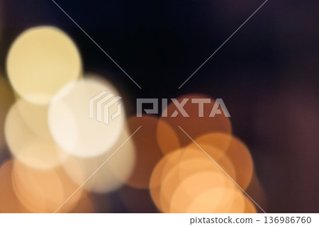 Fantastic particles of light - Warm color bokeh background Fantastic particles of light - Warm color bokeh background 136986760