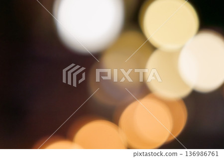 Fantastic particles of light - Warm color bokeh background Fantastic particles of light - Warm color bokeh background 136986761