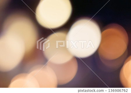 奇妙的光粒子 - 暖色調散景背景 奇妙的光粒子 - 暖色調散景背景 136986762