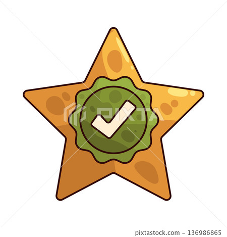 Illustration of Verified Star 136986865