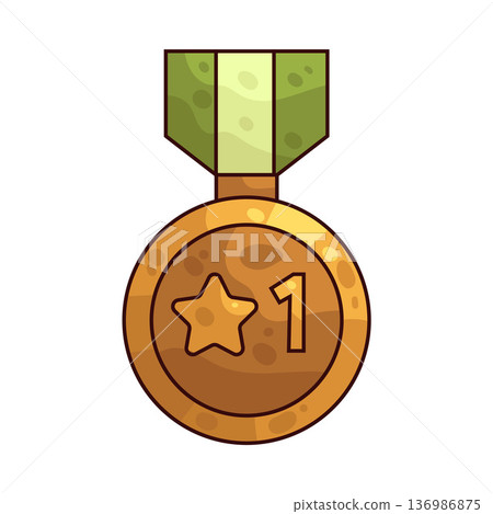 Illustration of Medal 136986875