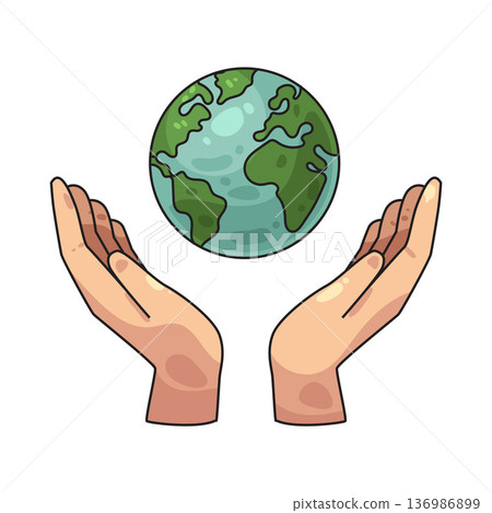 Illustration of Global Care Illustration of Global Care 136986899