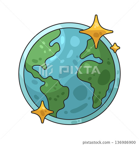 Illustration of Clean Planet 136986900