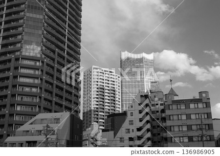 西新宿的建築物 西新宿的建築物 136986905