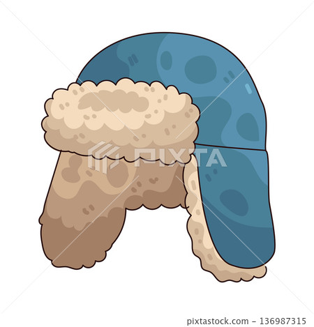 Illustration of Snow Cap ushanka Illustration of Snow Cap ushanka 136987315