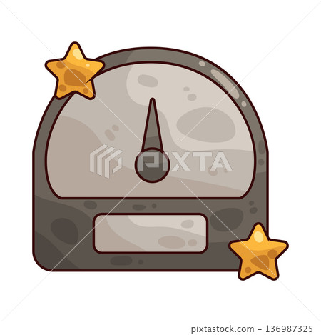 Illustration of Rating Meter 136987325