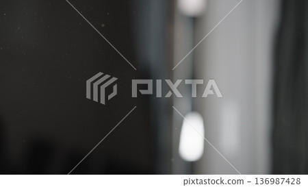 floating dust particles indoor shallow focus floating dust particles indoor shallow focus 136987428