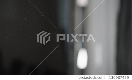 floating dust particles indoor shallow focus floating dust particles indoor shallow focus 136987429