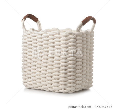 Large empty laundry cotton rope basket Large empty laundry cotton rope basket 136987547