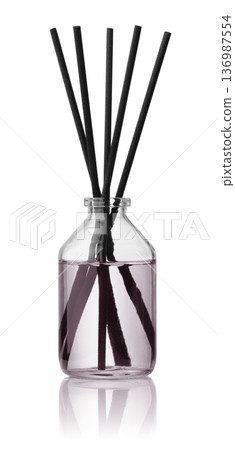 Aromatic clear glass reed diffuser bottle Aromatic clear glass reed diffuser bottle 136987554