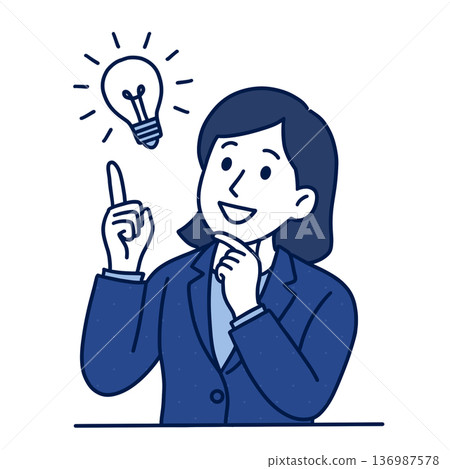 一位女員工想出了一個高效率的工作方法 一位女員工想出了一個高效率的工作方法 136987578