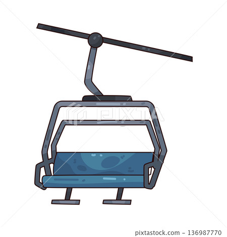 Illustration of Chair Lift 136987770