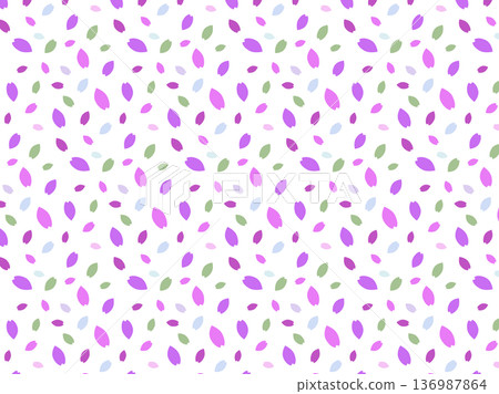 Cute purple petal pattern vector illustration 136987864