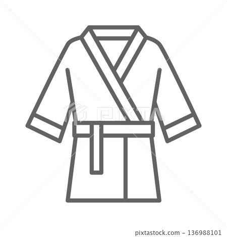 pajamas icon. Line vector icon on white background. High quality design element. Vector icon pajamas icon. Line vector icon on white background. High quality design element. Vector icon 136988101