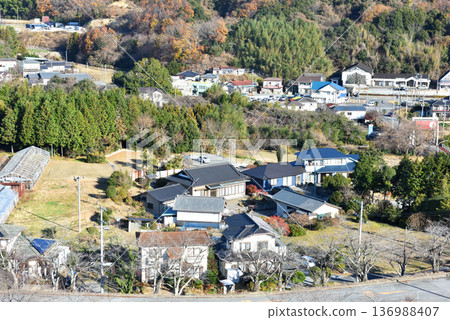 Peaceful village scenery in Iwaki City Peaceful village scenery in Iwaki City 136988407