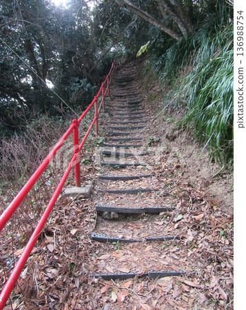 Stairs inside Tomisaki Shrine in Katsuura, Chiba Prefecture Stairs inside Tomisaki Shrine in Katsuura, Chiba Prefecture 136988754