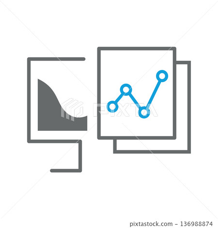 statistics icon. High quality design element. Vector icon 136988874