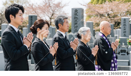 A visit to a grave 136989772