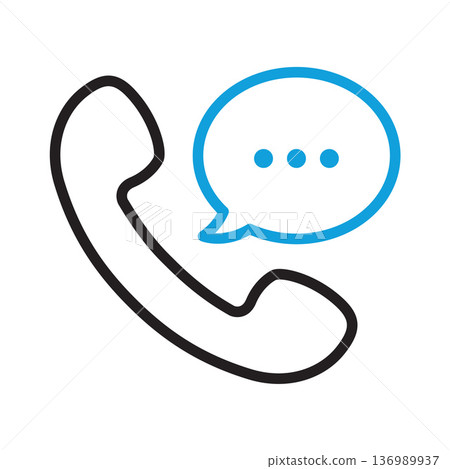 Phone call icon. line vector icon on white background. high quality design element. editable linear style stroke. vector icon. Phone call icon. line vector icon on white background. high quality design element. editable linear style stroke. vector icon. 136989937