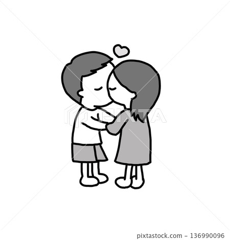 Boy and girl couple 136990096