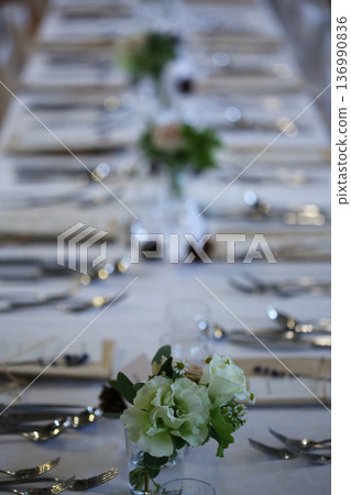 Wedding Rose Dinner Party 136990836