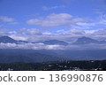 blue sky over the mountains 136990876