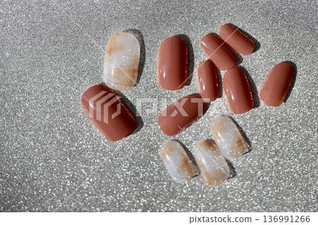 米粉色美甲貼片 - 自製美甲 米粉色美甲貼片 - 自製美甲 136991266