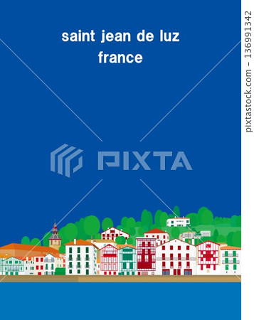 Saint Jean de Luz, Basque Country, France, summer scenery 136991342